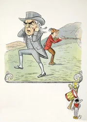 Een rare C, illustratie uit Het Struwwelpeter Alfabet, vers door Harold Begbie
